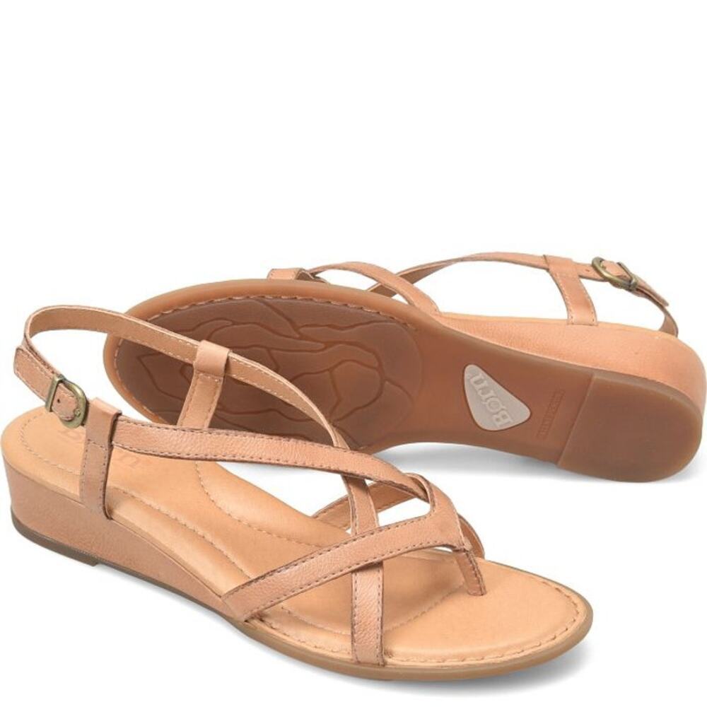 Born Nude Tan Strappy Sandals nib - Picture 7 of 15